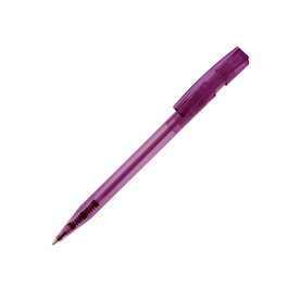 Kugelschreiber Nash Transparent - Transparent / Purple bedrucken, Art.-Nr. LT80816-N0472
