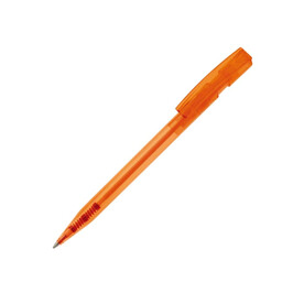 Kugelschreiber Nash Transparent - Transparent / Orange bedrucken, Art.-Nr. LT80816-N0426