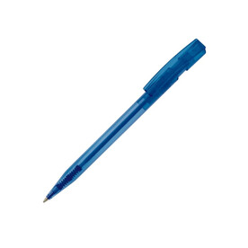 Kugelschreiber Nash Transparent - Transparent / Blau bedrucken, Art.-Nr. LT80816-N0411