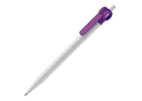 Kugelschreiber Futurepoint Hardcolour - Weiss / Purple bedrucken, Art.-Nr. LT80886-N0172 Kugelschreiber Futurepoint Hardcolour - Weiss / Purple bedrucken, Art.-Nr. LT80886-N0172