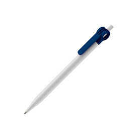 Kugelschreiber Futurepoint Hardcolour - Weiss / Dunkelblau bedrucken, Art.-Nr. LT80886-N0110