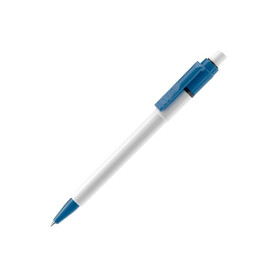 Kugelschreiber Baron Colour Hardcolour - Weiss / Hellblau bedrucken, Art.-Nr. LT80900-N0112