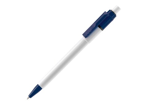 Kugelschreiber Baron Colour Hardcolour - Weiss / Dunkelblau bedrucken, Art.-Nr. LT80900-N0110 Kugelschreiber Baron Colour Hardcolour - Weiss / Dunkelblau bedrucken, Art.-Nr. LT80900-N0110