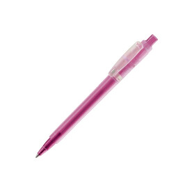 Kugelschreiber Baron &amp;#039;03 Ice Frosty - Ecru / Rosa bedrucken, Art.-Nr. LT80902-N5476