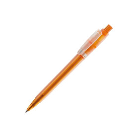 Kugelschreiber Baron &amp;#039;03 Ice Frosty - Ecru / Orange bedrucken, Art.-Nr. LT80902-N5426
