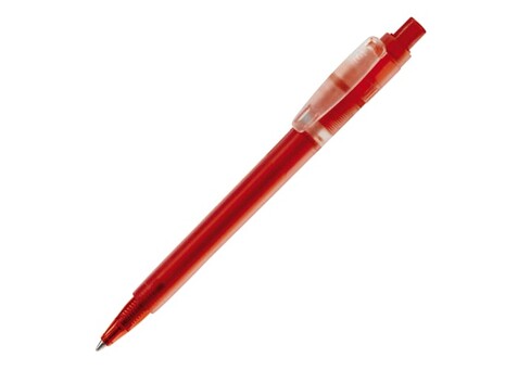 Kugelschreiber Baron '03 Ice Frosty - Ecru / Rot bedrucken, Art.-Nr. LT80902-N5421