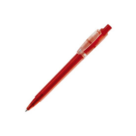 Kugelschreiber Baron &amp;#039;03 Ice Frosty - Ecru / Rot bedrucken, Art.-Nr. LT80902-N5421
