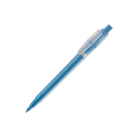 Kugelschreiber Baron &amp;#039;03 Ice Frosty - Ecru / Blau bedrucken, Art.-Nr. LT80902-N5411
