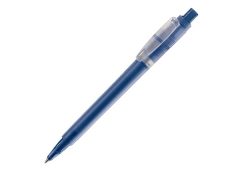Kugelschreiber Baron '03 Ice Frosty - Ecru / Dunkelblau bedrucken, Art.-Nr. LT80902-N5410