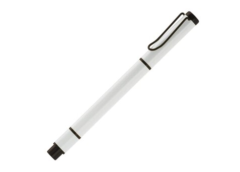 Kugelschreiber mit Textmarker 2in1 - Weiss bedrucken, Art.-Nr. LT81416-N0001