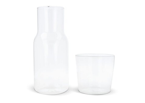 Karaffe 550ml und Trinkglas 250ml Set - Transparent bedrucken, Art.-Nr. LT82835-N0004 Karaffe 550ml und Trinkglas 250ml Set - Transparent bedrucken, Art.-Nr. LT82835-N0004