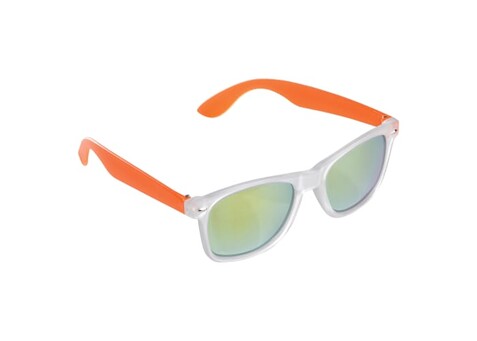 Sonnenbrille Bradley UV400 - Transparent / Orange bedrucken, Art.-Nr. LT86708-N0426