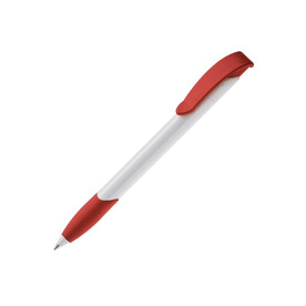 Kugelschreiber Apollo Hardcolour - Weiss / Rot bedrucken, Art.-Nr. LT87100-N0121