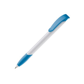 Kugelschreiber Apollo Hardcolour - Weiss / Blau bedrucken, Art.-Nr. LT87100-N0111