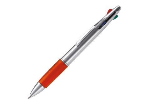 Kugelschreiber mit 4 Schreibfarben - Silber / Rot bedrucken, Art.-Nr. LT87226-N0521 Kugelschreiber mit 4 Schreibfarben - Silber / Rot bedrucken, Art.-Nr. LT87226-N0521