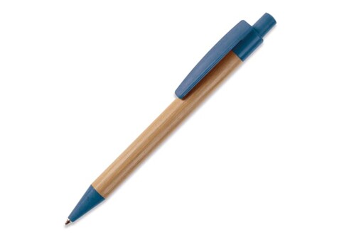 Kugelschreiber Bambus mit Weizenstroh Elementen - Blau bedrucken, Art.-Nr. LT87284-N0011 Kugelschreiber Bambus mit Weizenstroh Elementen - Blau bedrucken, Art.-Nr. LT87284-N0011