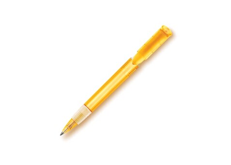 Kugelschreiber S40 Grip Transparent - Transparent / Gelb bedrucken, Art.-Nr. LT87527-N0441