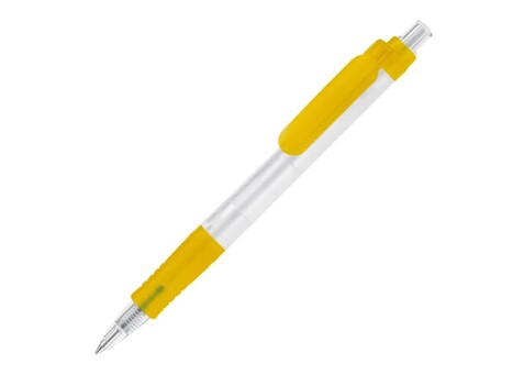 Kugelschreiber Vegetal Pen Clear Transparent - Ecru / Gelb bedrucken, Art.-Nr. LT87540-N5441