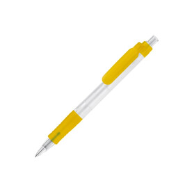 Kugelschreiber Vegetal Pen Clear Transparent - Ecru / Gelb bedrucken, Art.-Nr. LT87540-N5441