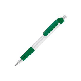 Kugelschreiber Vegetal Pen Clear Transparent - Ecru / Grün bedrucken, Art.-Nr. LT87540-N5431