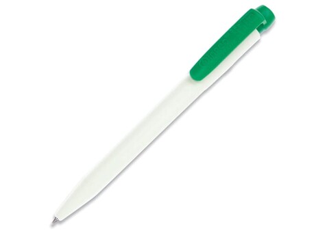 Kugelschreiber Ingeo TM Pen hardcolour - Weiss / Grün bedrucken, Art.-Nr. LT87542-N0131 Kugelschreiber Ingeo TM Pen hardcolour - Weiss / Grün bedrucken, Art.-Nr. LT87542-N0131