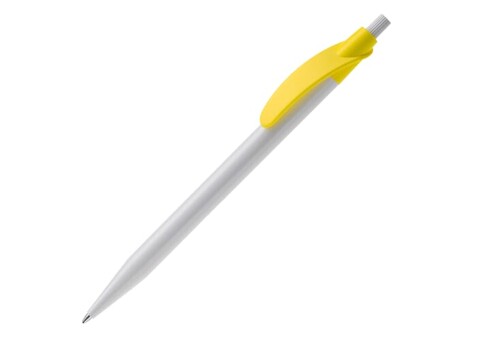 Kugelschreiber Cosmo Hardcolour - Weiss / Gelb bedrucken, Art.-Nr. LT87612-N0141 Kugelschreiber Cosmo Hardcolour - Weiss / Gelb bedrucken, Art.-Nr. LT87612-N0141