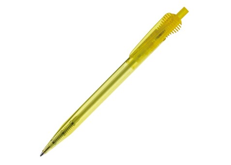 Kugelschreiber Cosmo Transparent - Transparent / Gelb bedrucken, Art.-Nr. LT87614-N0441