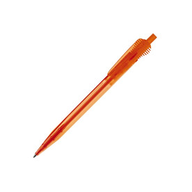 Kugelschreiber Cosmo Transparent - Transparent / Orange bedrucken, Art.-Nr. LT87614-N0426