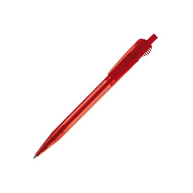 Kugelschreiber Cosmo Transparent - Transparent / Rot bedrucken, Art.-Nr. LT87614-N0421