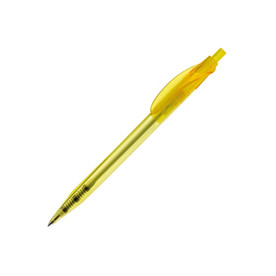 Kugelschreiber Cosmo Transparent - Transparent / Gelb bedrucken, Art.-Nr. LT87616-N0441