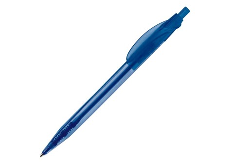 Kugelschreiber Cosmo Transparent - Transparent / Blau bedrucken, Art.-Nr. LT87616-N0411