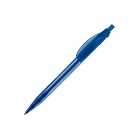 Kugelschreiber Cosmo Transparent - Transparent / Blau bedrucken, Art.-Nr. LT87616-N0411