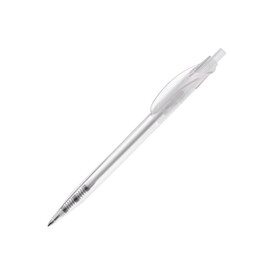 Kugelschreiber Cosmo Transparent - Transparent / Weiss bedrucken, Art.-Nr. LT87616-N0401