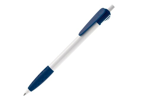 Kugelschreiber Cosmo Grip HC - Weiss / Dunkelblau bedrucken, Art.-Nr. LT87620-N0110 Kugelschreiber Cosmo Grip HC - Weiss / Dunkelblau bedrucken, Art.-Nr. LT87620-N0110