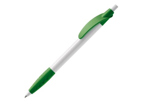 Kugelschreiber Cosmo Grip HC - Weiss / Grün bedrucken, Art.-Nr. LT87622-N0131 Kugelschreiber Cosmo Grip HC - Weiss / Grün bedrucken, Art.-Nr. LT87622-N0131