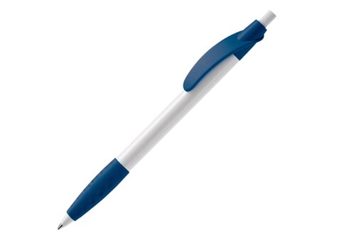 Kugelschreiber Cosmo Grip HC - Weiss / Dunkelblau bedrucken, Art.-Nr. LT87622-N0110 Kugelschreiber Cosmo Grip HC - Weiss / Dunkelblau bedrucken, Art.-Nr. LT87622-N0110