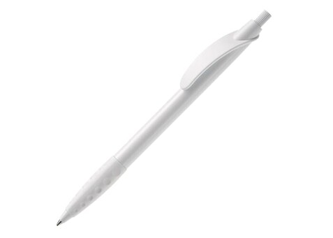 Kugelschreiber Cosmo Grip HC - Weiss / Weiss bedrucken, Art.-Nr. LT87622-N0101