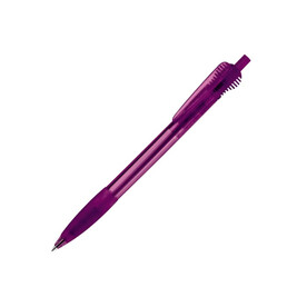 Kugelschreiber Cosmo Grip Transparent - Transparent / Purple bedrucken, Art.-Nr. LT87624-N0472