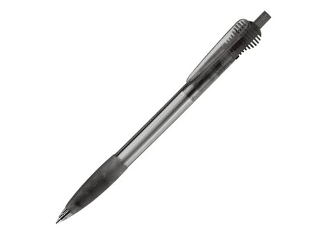 Kugelschreiber Cosmo Grip Transparent - Transparent / Schwarz bedrucken, Art.-Nr. LT87624-N0402 Kugelschreiber Cosmo Grip Transparent - Transparent / Schwarz bedrucken, Art.-Nr. LT87624-N0402
