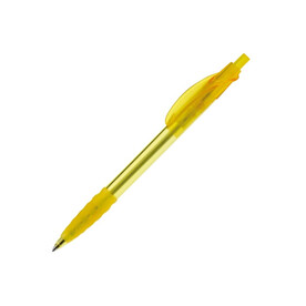 Kugelschreiber Cosmo Transparent - Transparent / Gelb bedrucken, Art.-Nr. LT87626-N0441