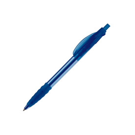 Kugelschreiber Cosmo Transparent - Transparent / Blau bedrucken, Art.-Nr. LT87626-N0411