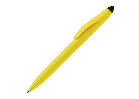 Stylus Kugelschreiber Touchy - Gelb / Schwarz bedrucken, Art.-Nr. LT87694-N4102 Stylus Kugelschreiber Touchy - Gelb / Schwarz bedrucken, Art.-Nr. LT87694-N4102