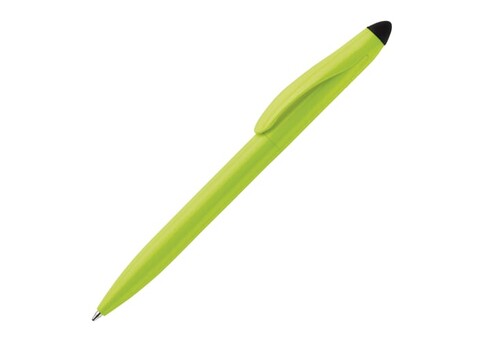 Stylus Kugelschreiber Touchy - Hellgrün / Schwarz bedrucken, Art.-Nr. LT87694-N3202 Stylus Kugelschreiber Touchy - Hellgrün / Schwarz bedrucken, Art.-Nr. LT87694-N3202