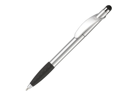 Kugelschreiber Cosmo Stylus - Silber / Schwarz bedrucken, Art.-Nr. LT87695-N0502 Kugelschreiber Cosmo Stylus - Silber / Schwarz bedrucken, Art.-Nr. LT87695-N0502