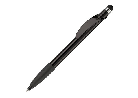 Kugelschreiber Cosmo Stylus - Schwarz / Schwarz bedrucken, Art.-Nr. LT87695-N0202 Kugelschreiber Cosmo Stylus - Schwarz / Schwarz bedrucken, Art.-Nr. LT87695-N0202