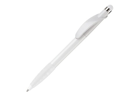 Kugelschreiber Cosmo Stylus - Weiss / Weiss bedrucken, Art.-Nr. LT87695-N0101