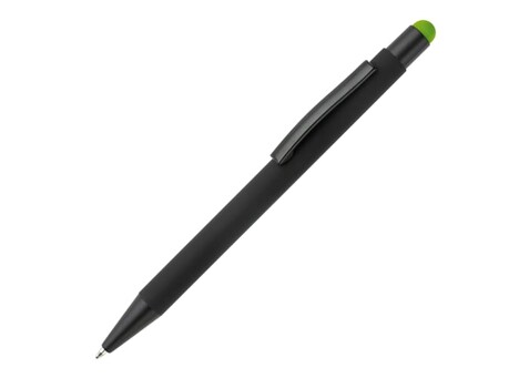 New York schwarz Gummiert Stylus - Schwarz / Hellgrün bedrucken, Art.-Nr. LT87755-N0232 New York schwarz Gummiert Stylus - Schwarz / Hellgrün bedrucken, Art.-Nr. LT87755-N0232