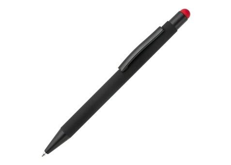 New York schwarz Gummiert Stylus - Schwarz / Rot bedrucken, Art.-Nr. LT87755-N0221 New York schwarz Gummiert Stylus - Schwarz / Rot bedrucken, Art.-Nr. LT87755-N0221