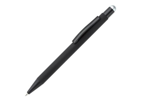 New York schwarz Gummiert Stylus - Schwarz / Silber bedrucken, Art.-Nr. LT87755-N0205 New York schwarz Gummiert Stylus - Schwarz / Silber bedrucken, Art.-Nr. LT87755-N0205