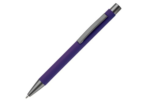 Metallkugelschreiber New York Softtouch - Purple bedrucken, Art.-Nr. LT87767-N0072 Metallkugelschreiber New York Softtouch - Purple bedrucken, Art.-Nr. LT87767-N0072